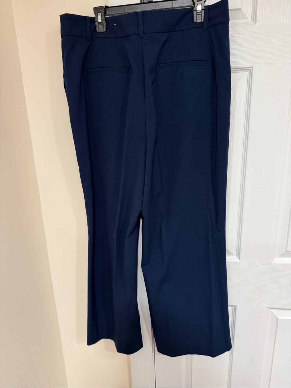 LOFT Navy Wide-Leg Dress Pants